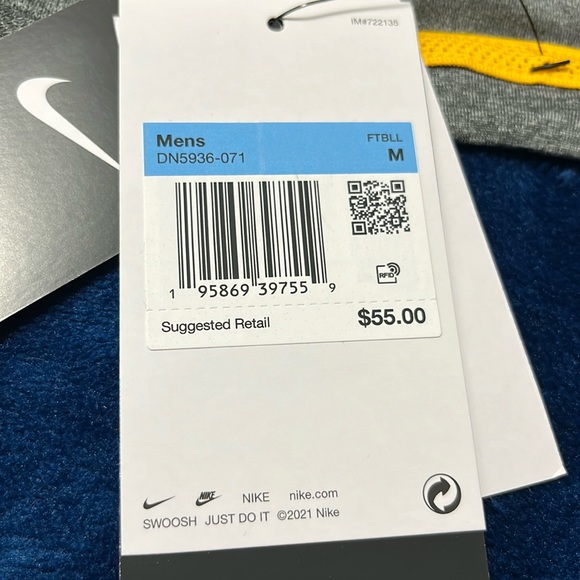 West Virginia WVU Nike DRI FIT official on field apparel size large NWT SPF 40+ - Picture 6 of 14